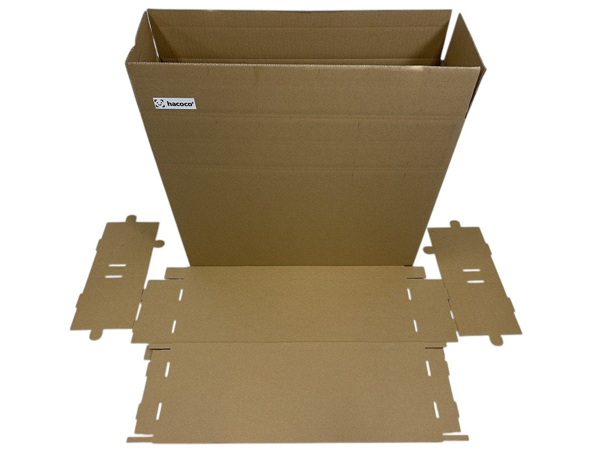 hacoco+ MONIBOX（モニボックス）：19〜32インチ対応 液晶モニター梱包用ダンボール