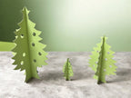 coco tree クリスマスツリー 卓上 スリム ミニ 組み立て式 ミニツリー 6枚セット ダンボール製 店内ディスプレイ 飾り付け 北欧風 インテリア シンプル 30cm 20cm 10cm